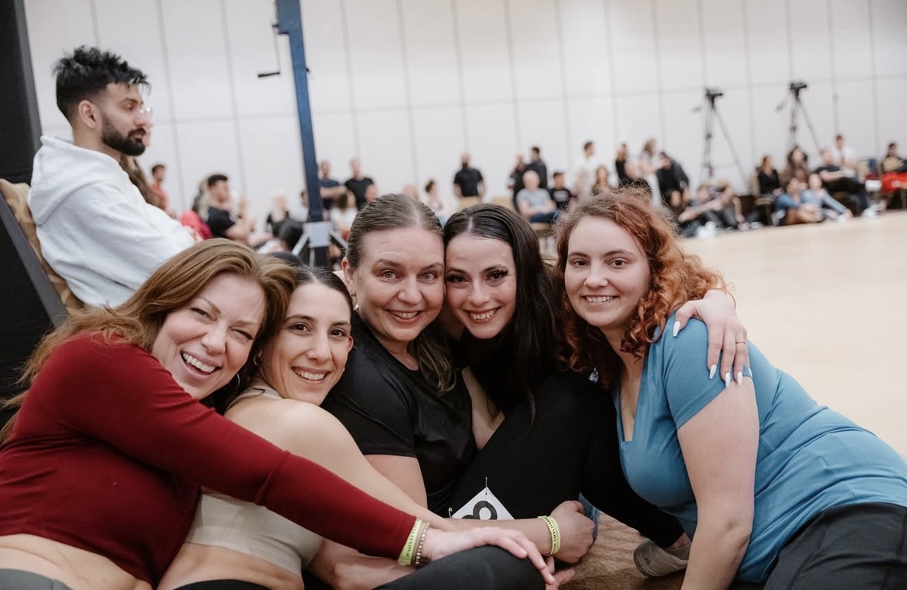 EM ladies together at a dance competition